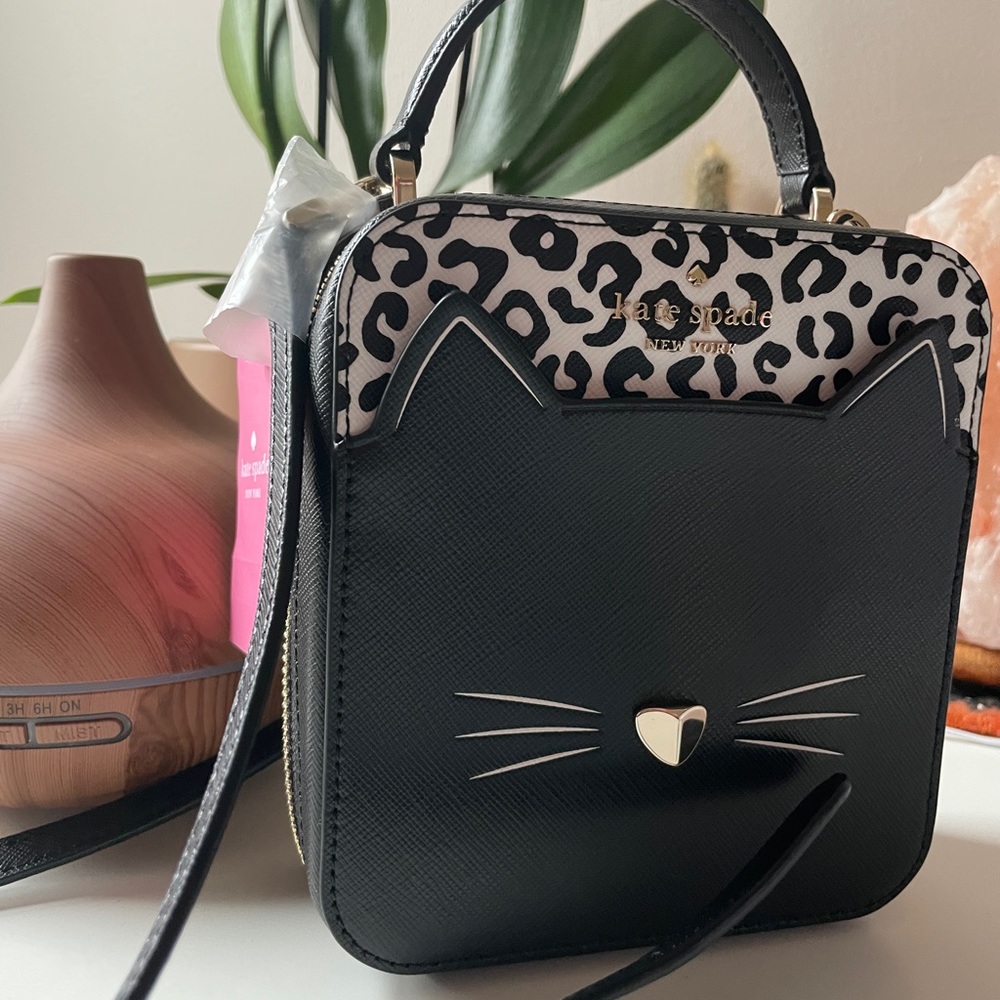 Kate Spade Meow Cat Daisy crossbody purse